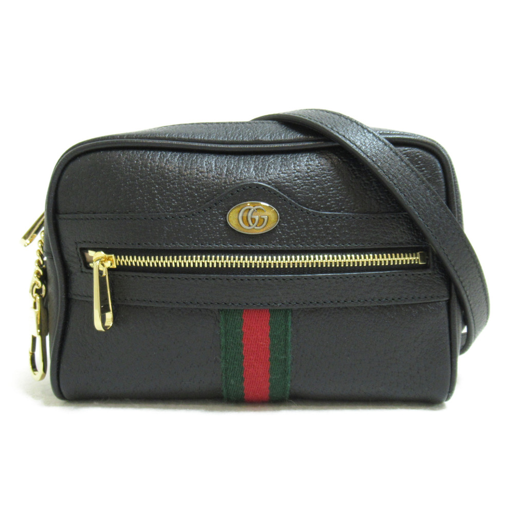 Gucci Shoulder Bag Calf Black